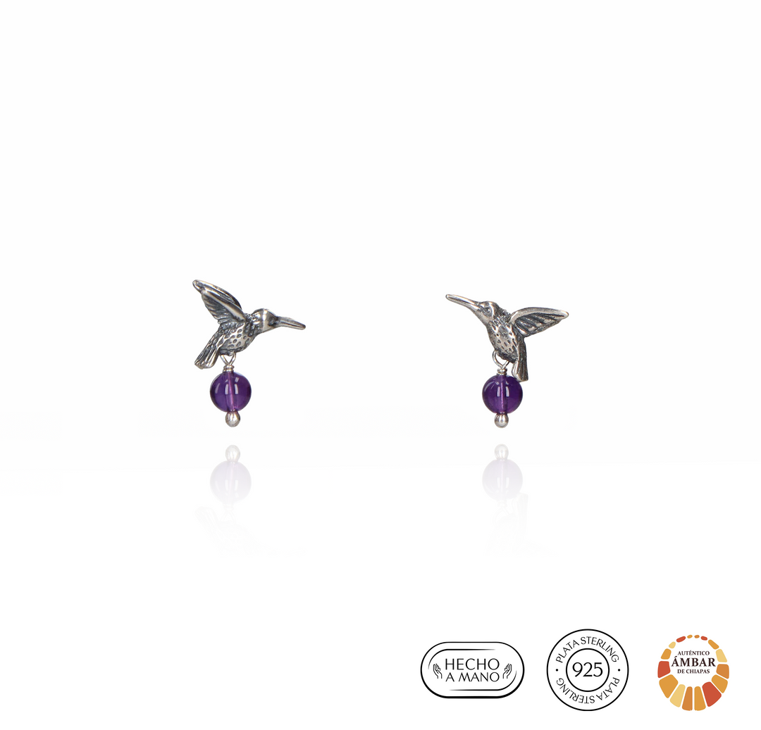 Aretes Colibrí