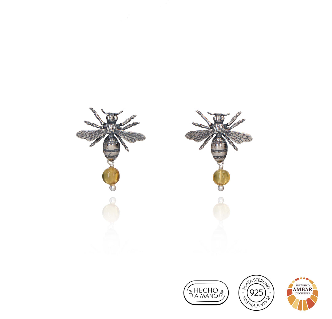 Aretes Abeja Reina