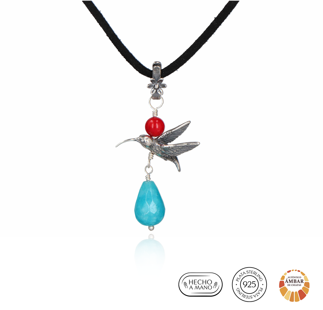 Medium Chupamirto Pendant with Malva or Lotus Flower
