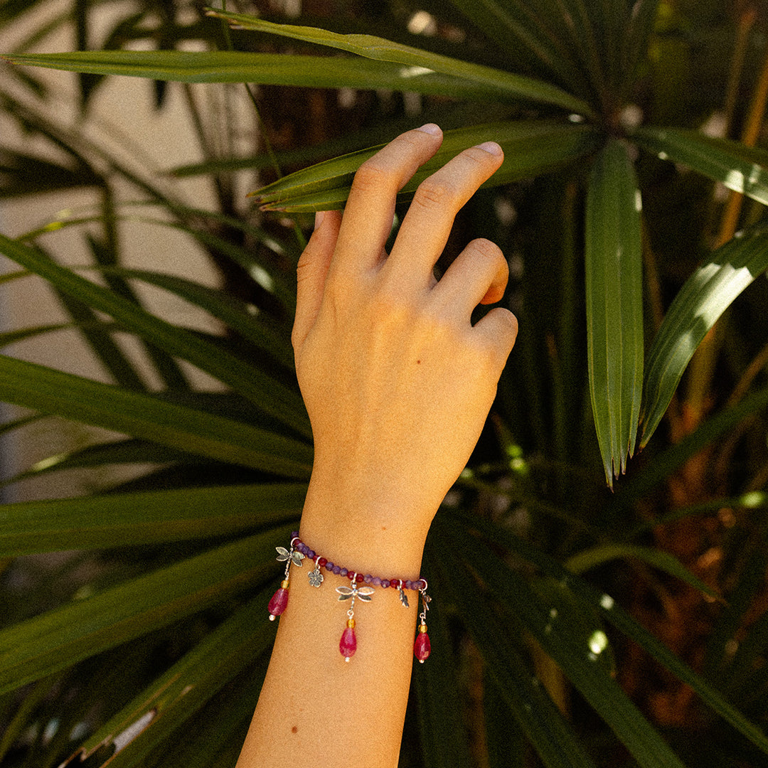 Three Mini Dragonflies Bracelet