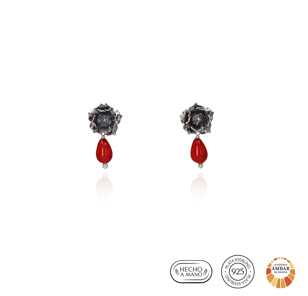 Cactus flower earrings ch.