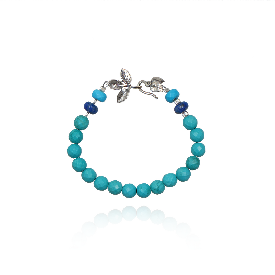 Indigo Leaf Bracelet