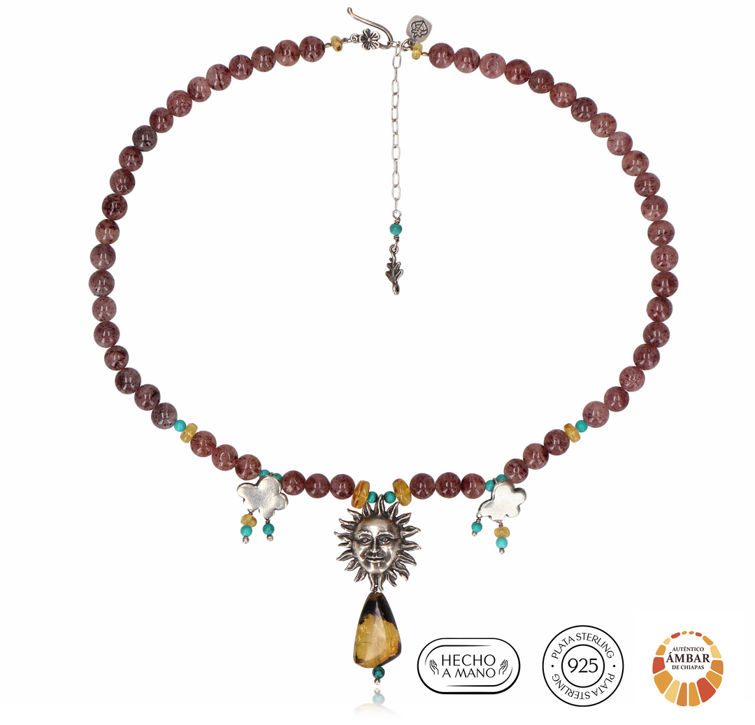 Sun and Clouds Necklace