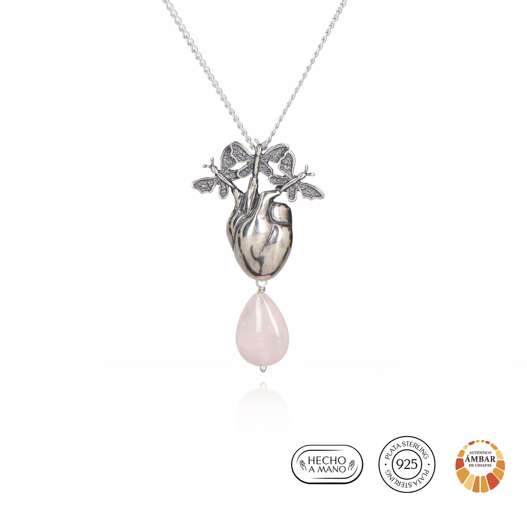 Gargantilla Corazón con Mariposas