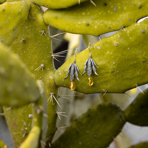 Corncob earrings