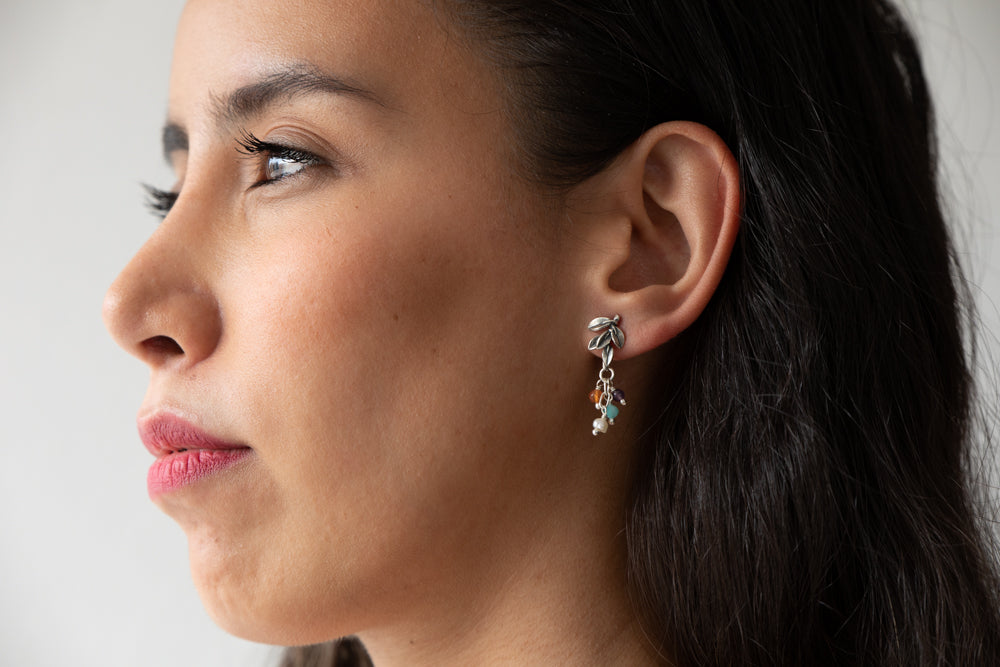 Aretes Ramita con tilines