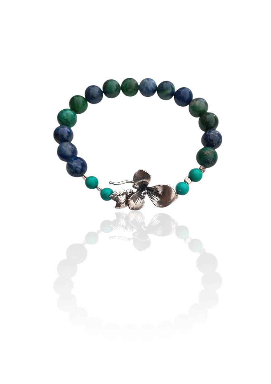 Indigo Flower Bracelet