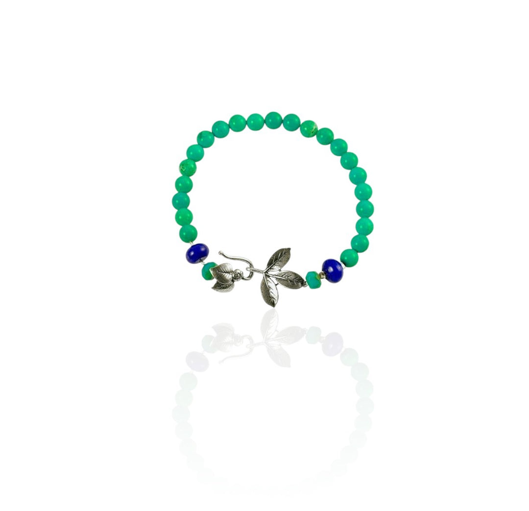Indigo Leaf Bracelet
