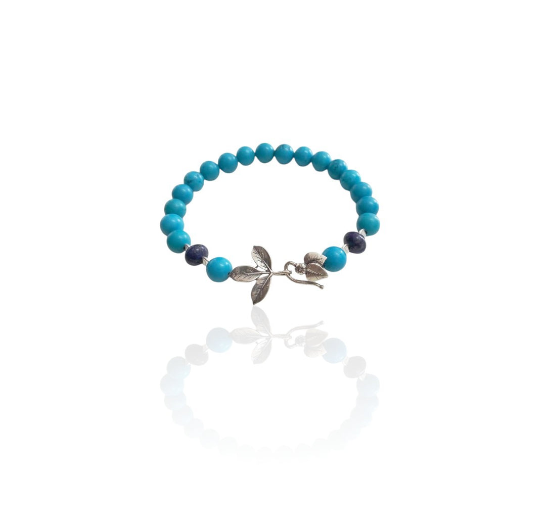 Indigo Leaf Bracelet