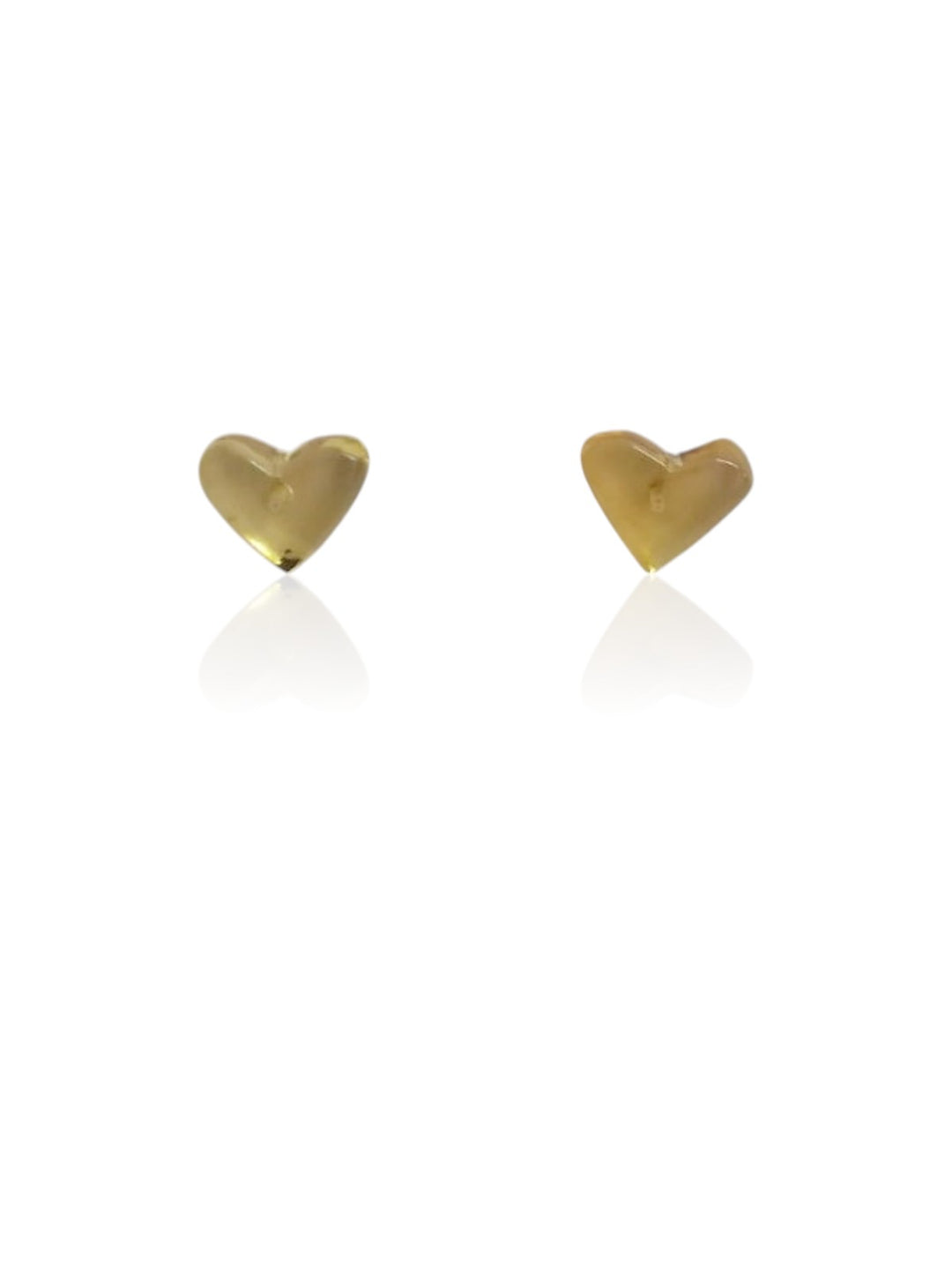 Amber Button Earring