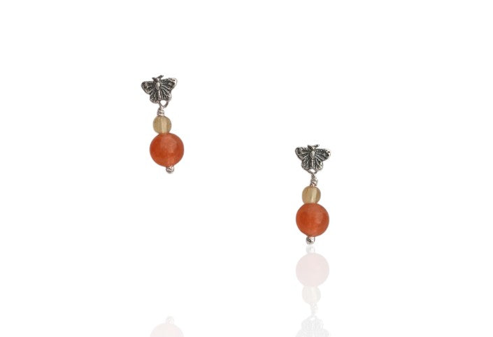 Mini Monarch Butterfly Earrings