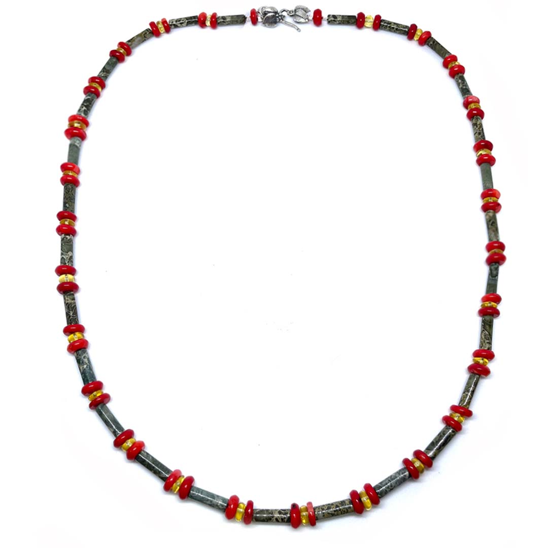 Collar Largo Piedra Varia
