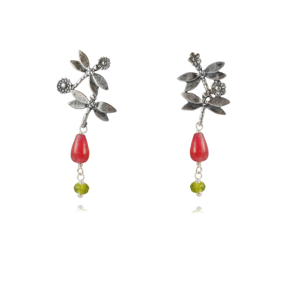 Aretes dos Libélulas Minis Florecitas