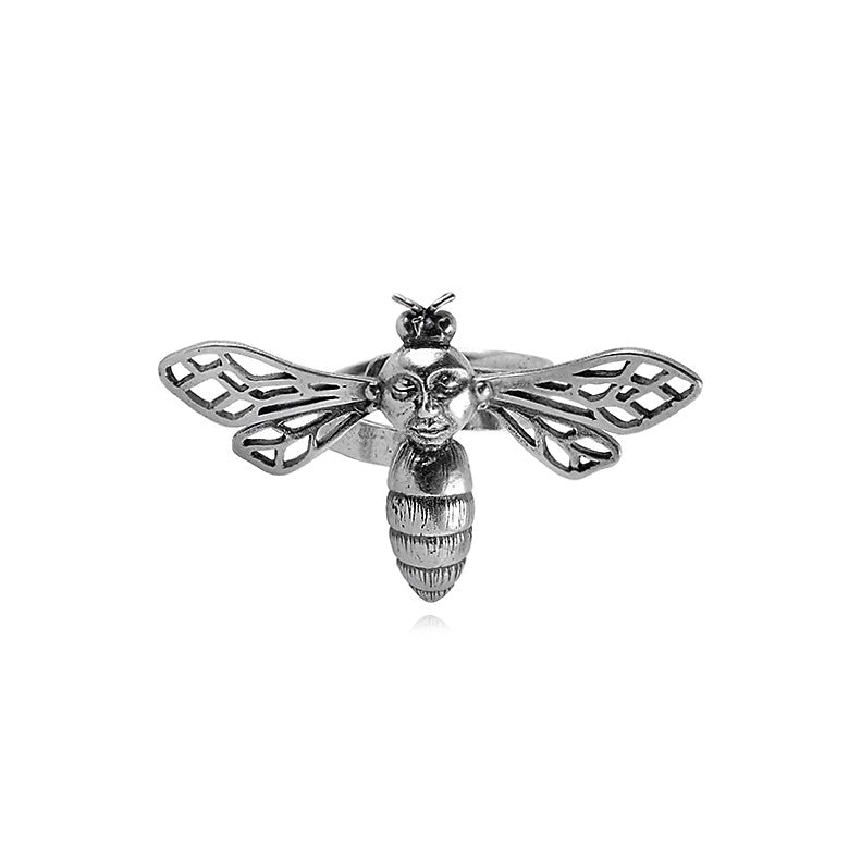 BEE RING WITH FACE