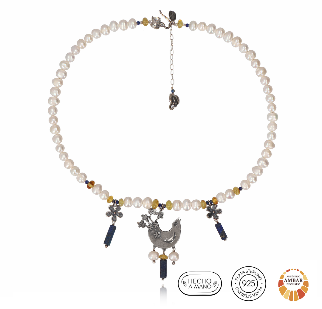 Large Bird of Paradise Necklace