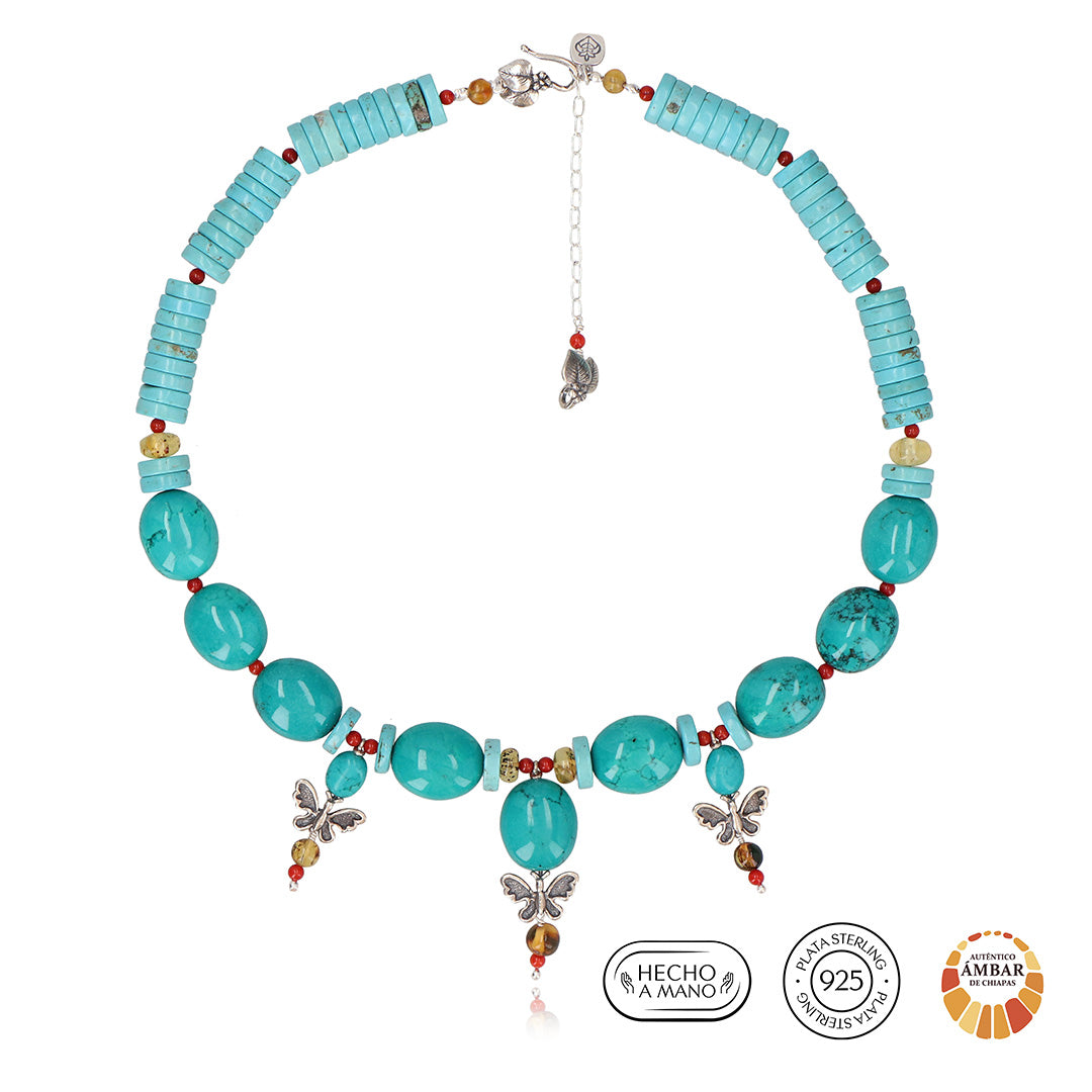 Collar Mariposas Celestes