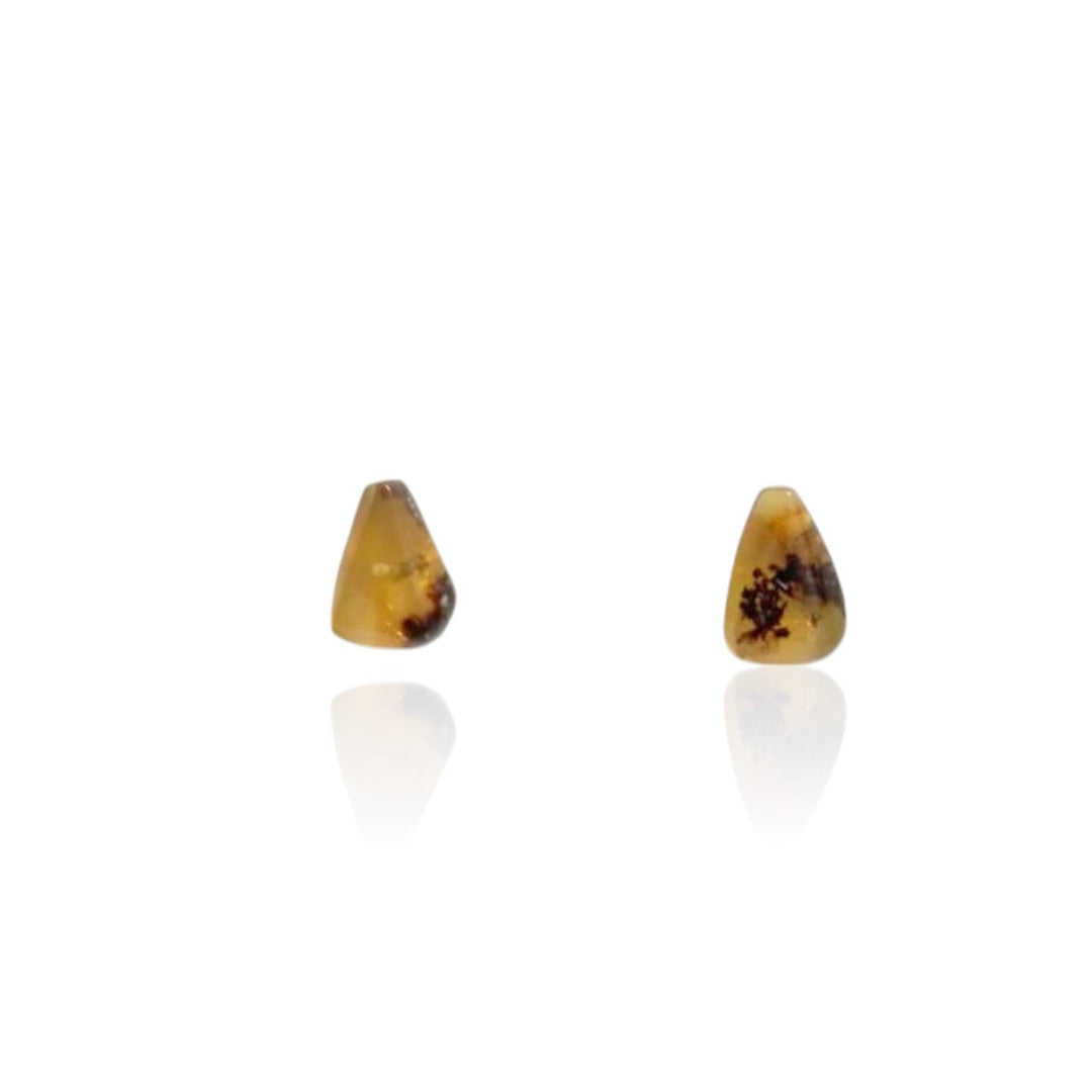 Arete Botón de Ámbar
