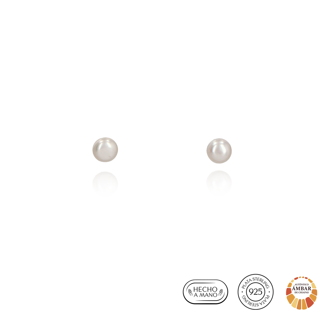 Aretes Perla Grande