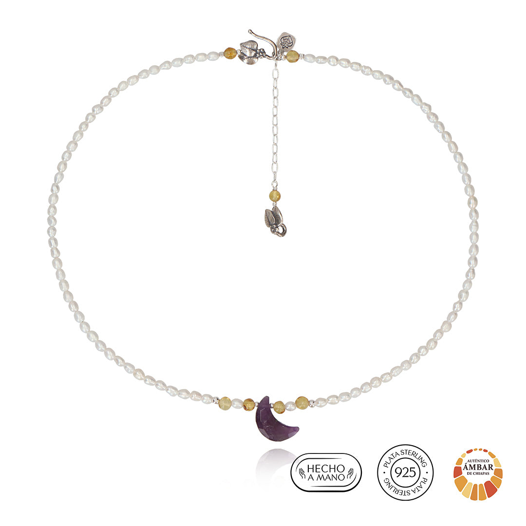 Collar Orquídea Lunar Mini