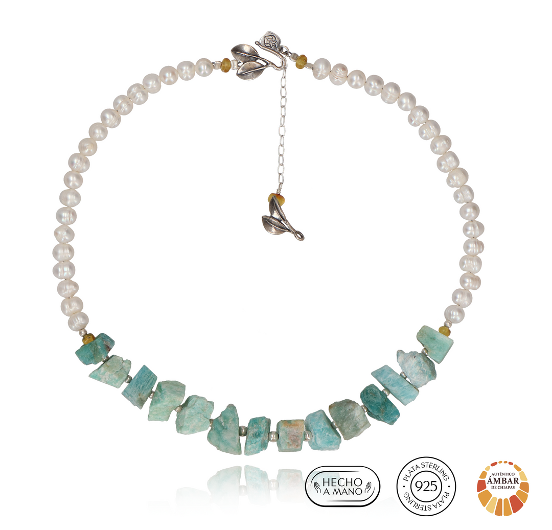 Collar Piedra Varia Grande. 