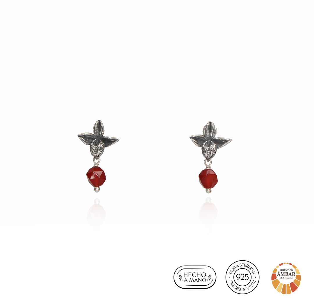 Aretes Orquídea Chiapaneca Mini