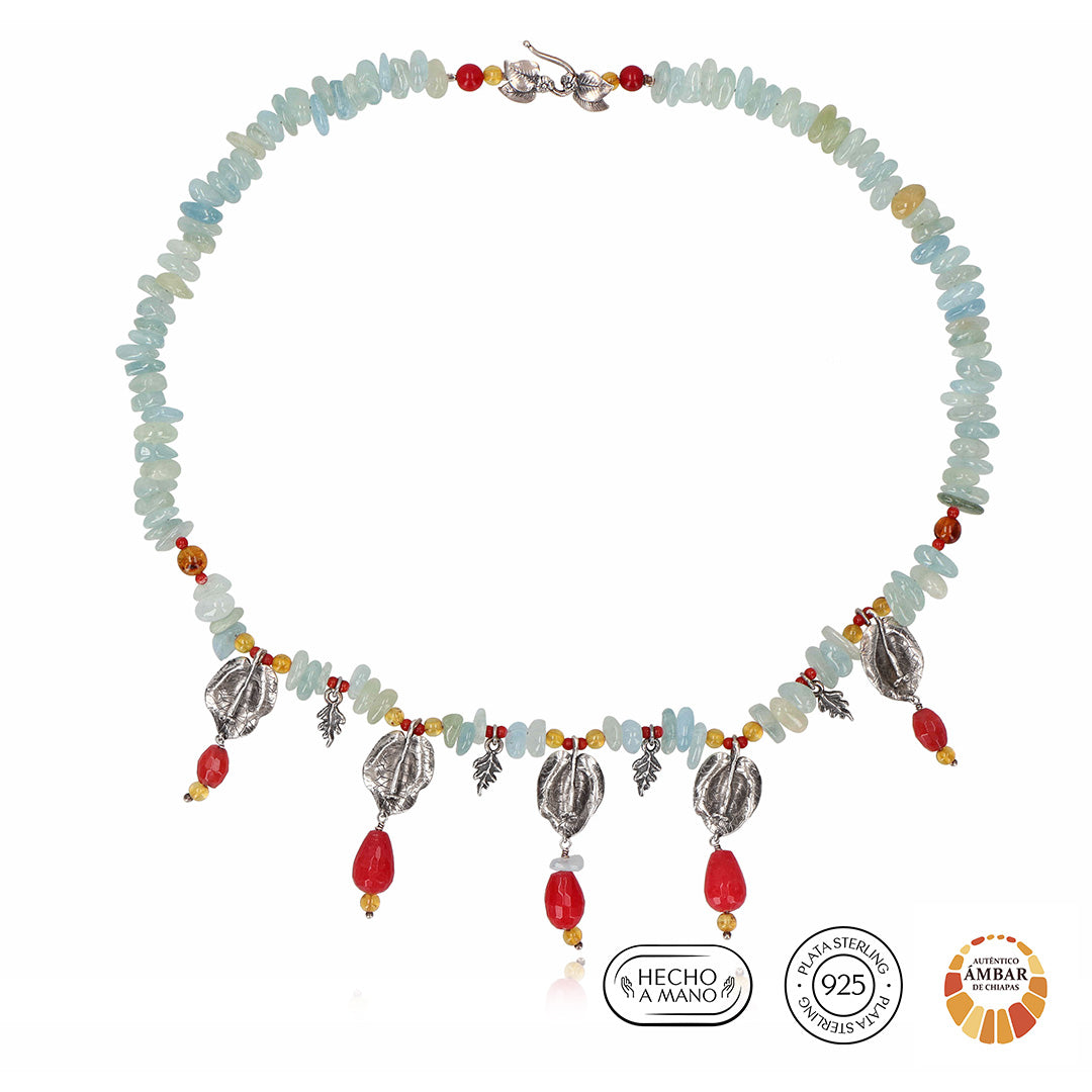 Collar Cinco Pétalos Bugambilia