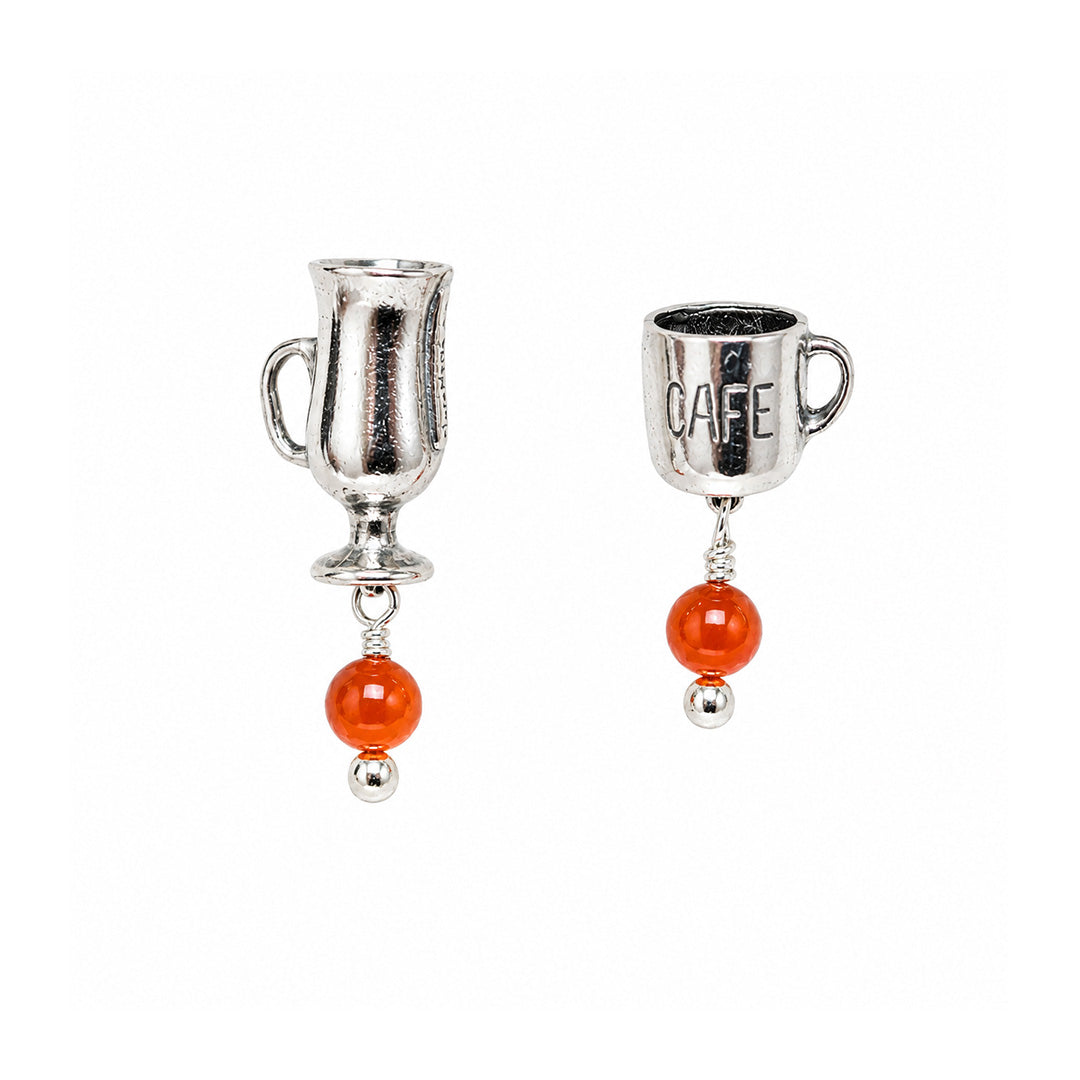 Aretes Taza Café y Capuccino