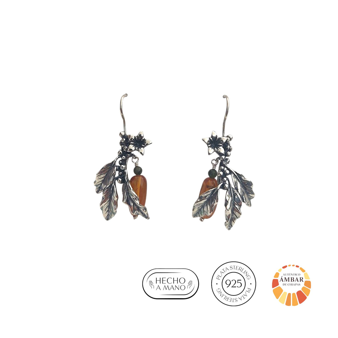 Aretes Hojas de Cafeto
