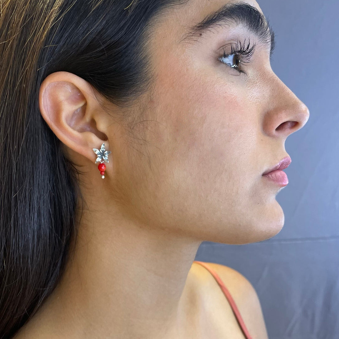 Aretes Flor de café