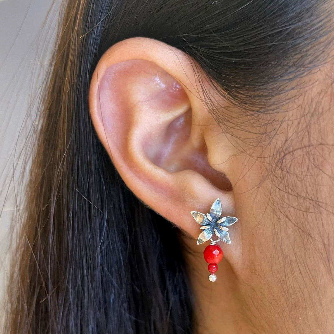 Aretes Flor de café