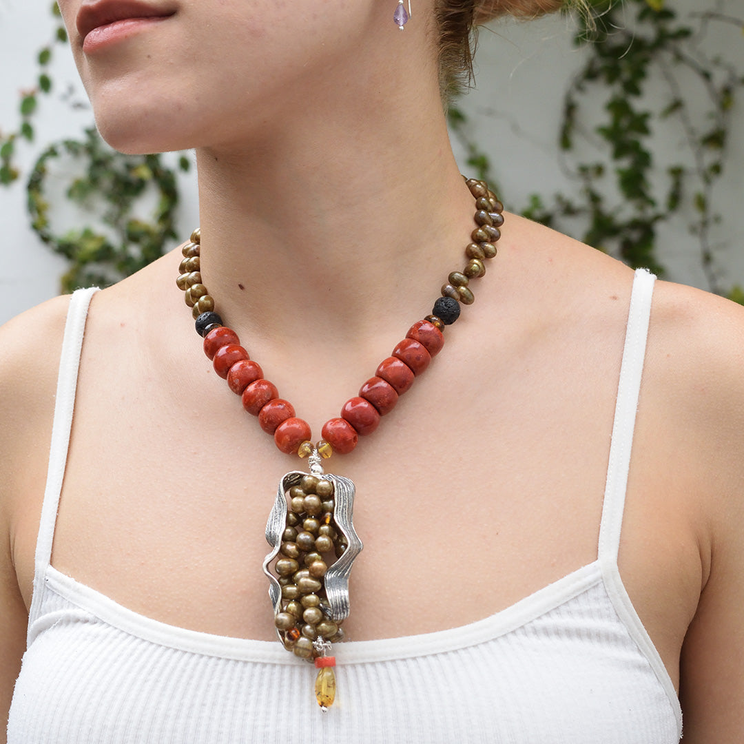Collar Cosecha de Maíz Dorada