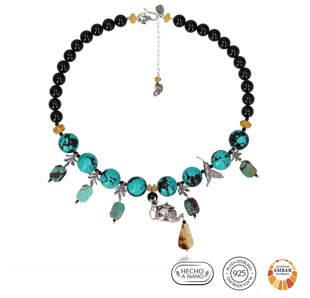 Collar Jarrito y Colibríes