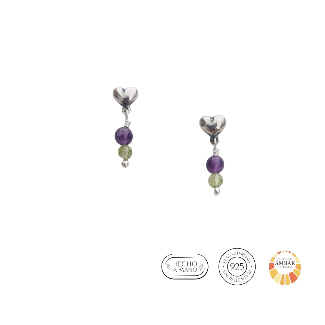 Aretes corazón mini