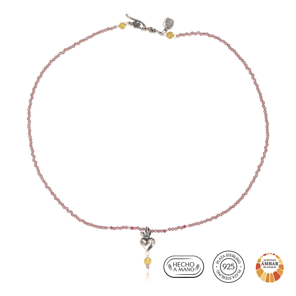 Collar Corazón Helecho