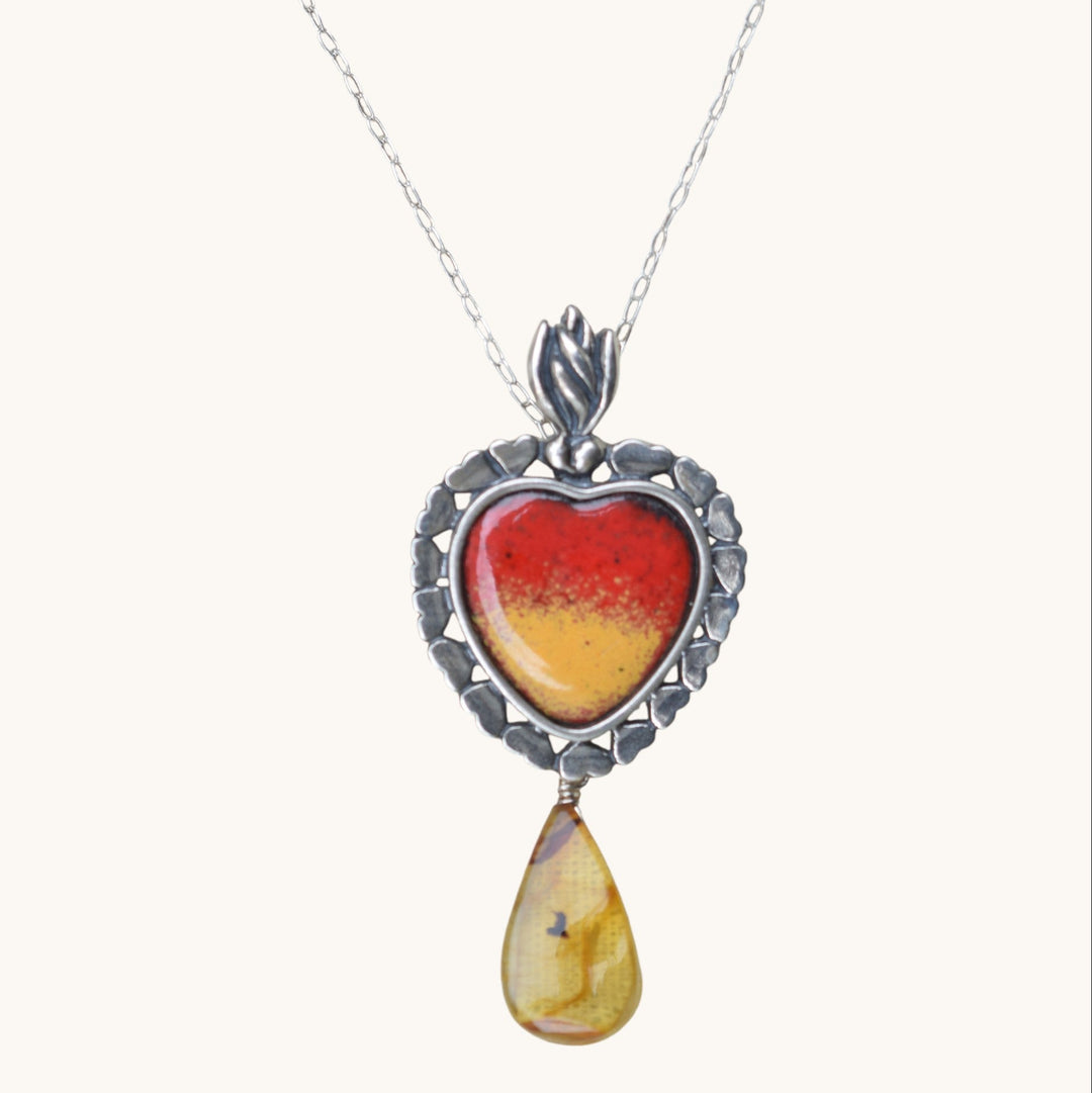 Gargantilla Corazón Esmaltado