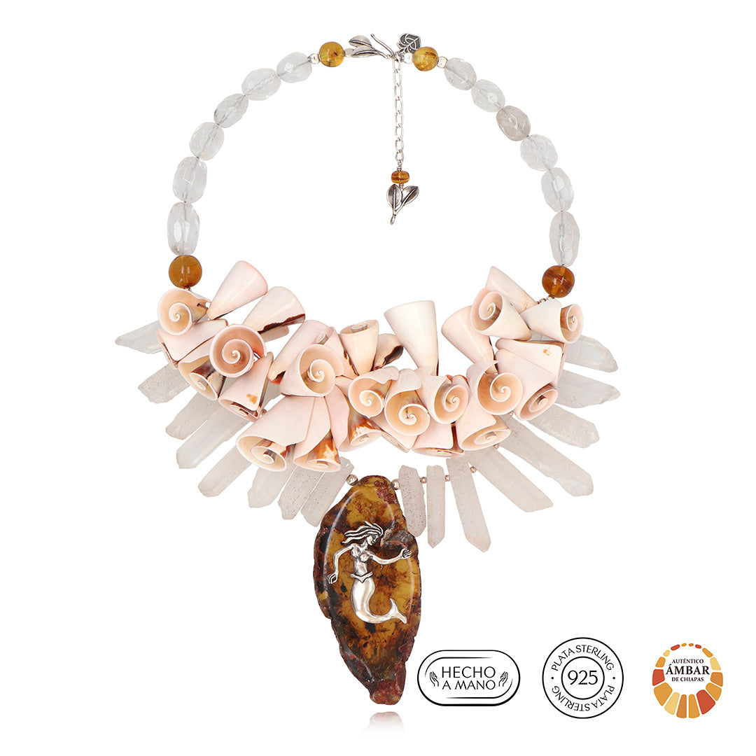 Collar Sirena y Caracolas