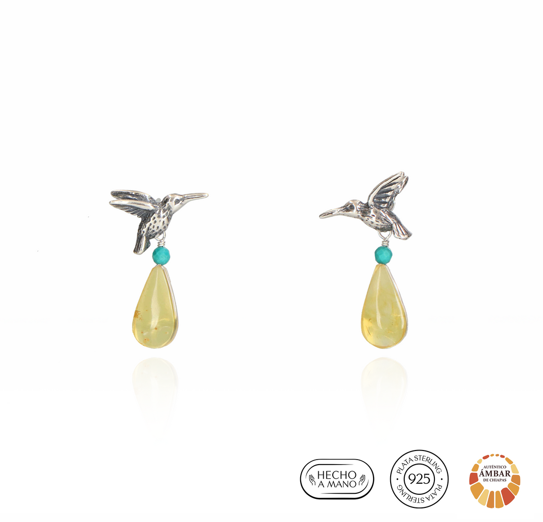 Aretes Colibrí