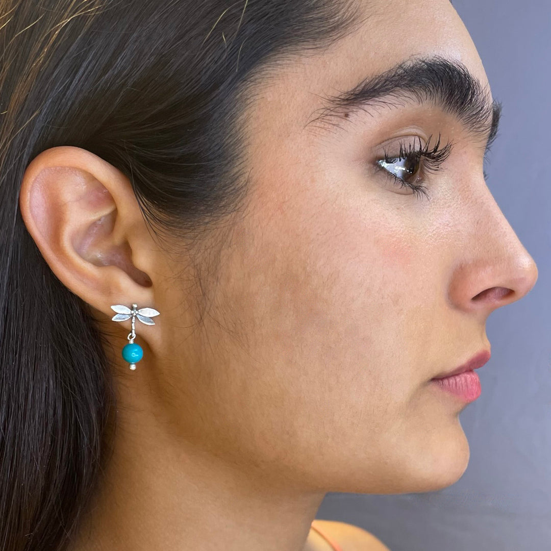 Mini dragonfly earrings