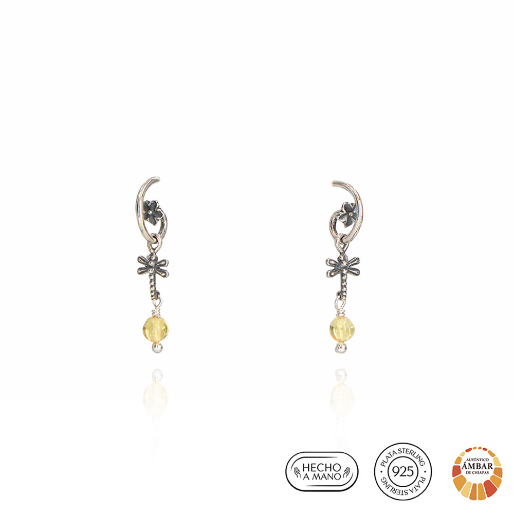 Arete Arracada Flor de Libélula