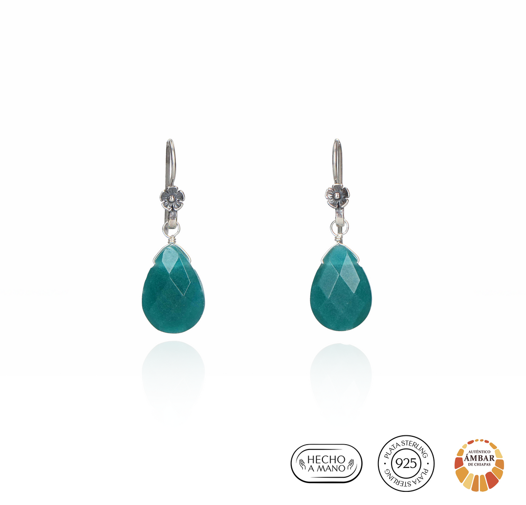 Aretes malva mini