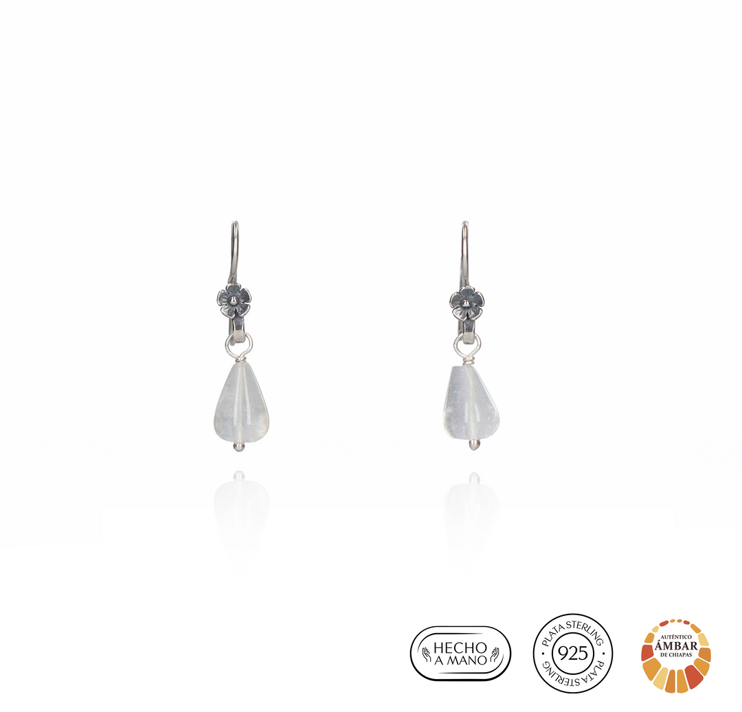 Aretes malva mini