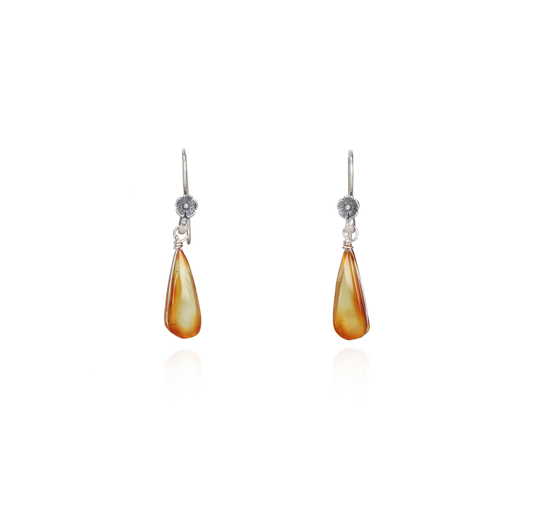 Mini Malva Flower Earring