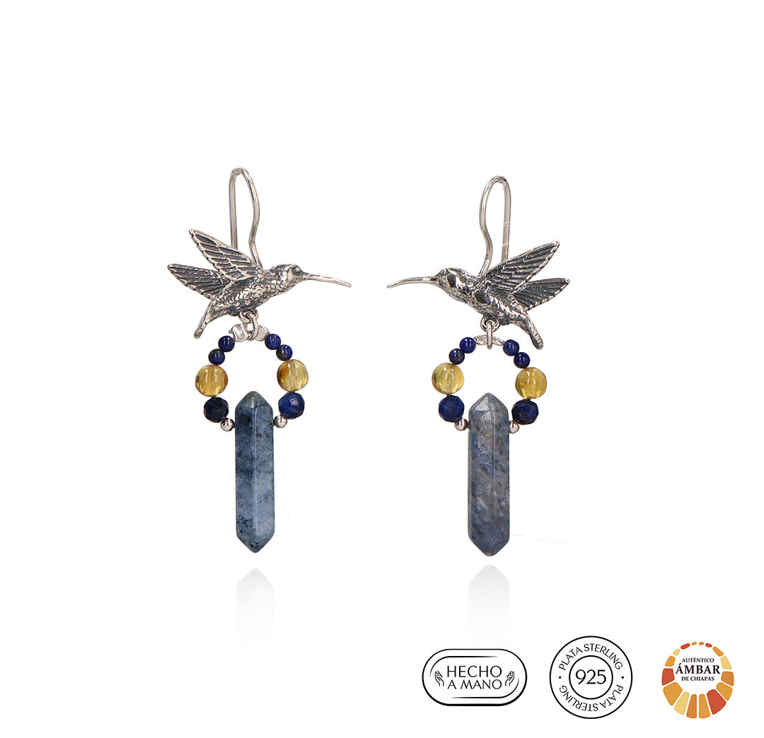 Aretes Colibrí del Cielo