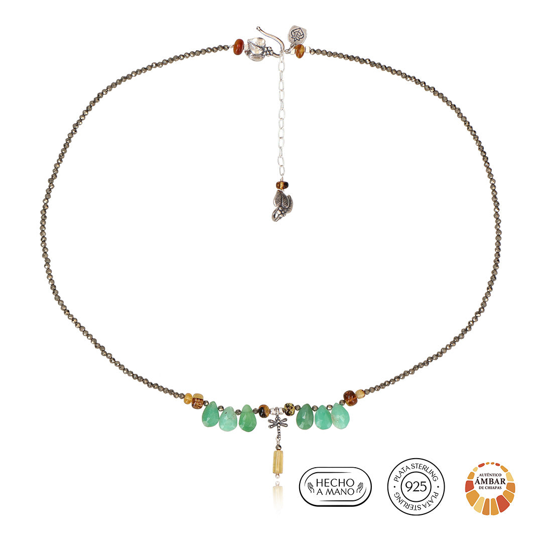 Collar Destello Verde