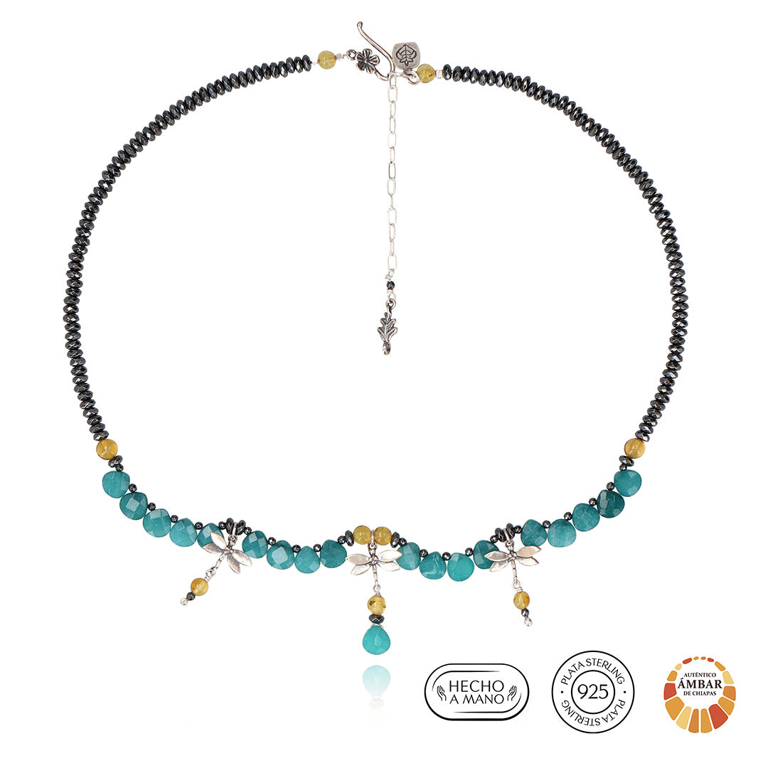 Collar 3 Libélulas Mini