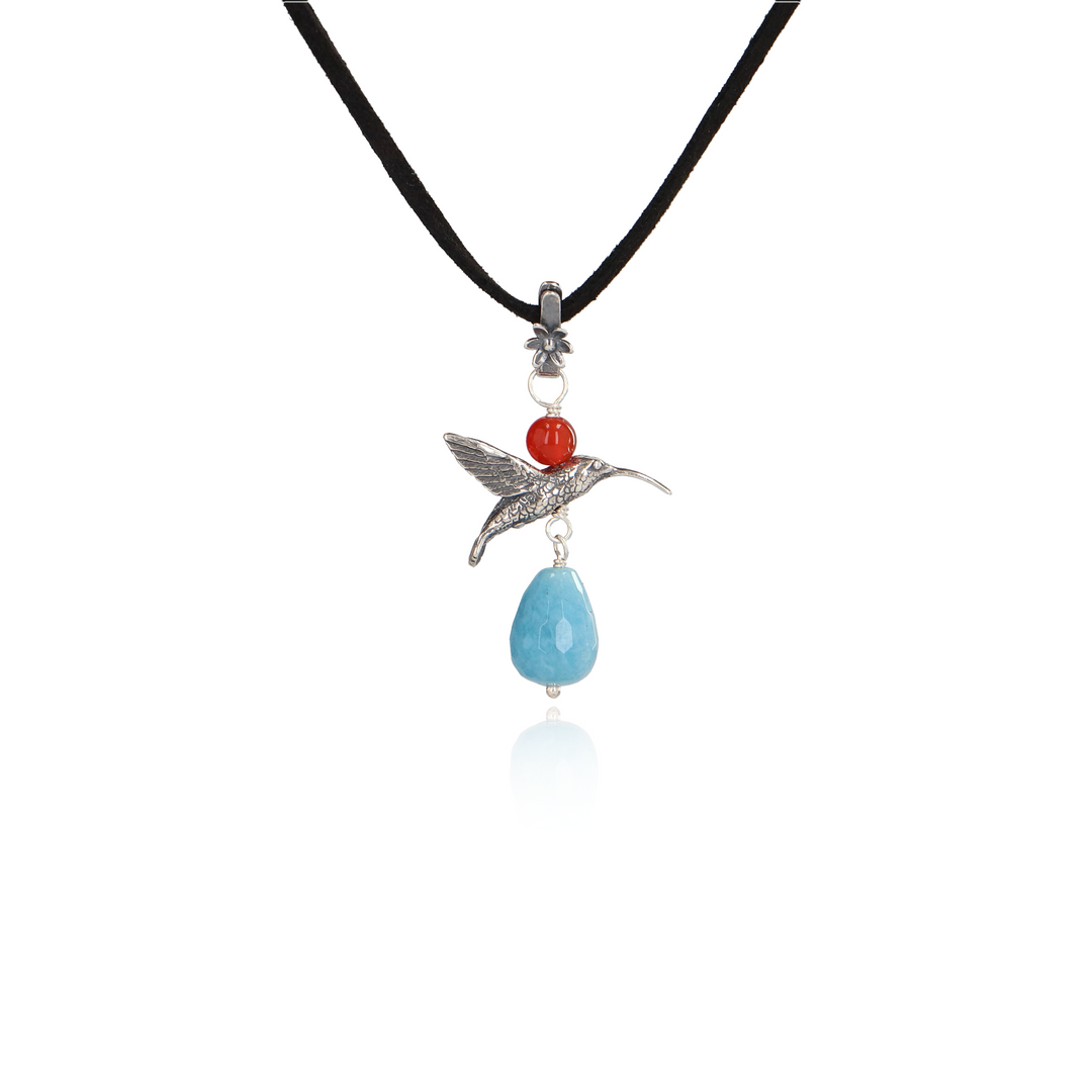 Medium Chupamirto Pendant with Malva or Lotus Flower