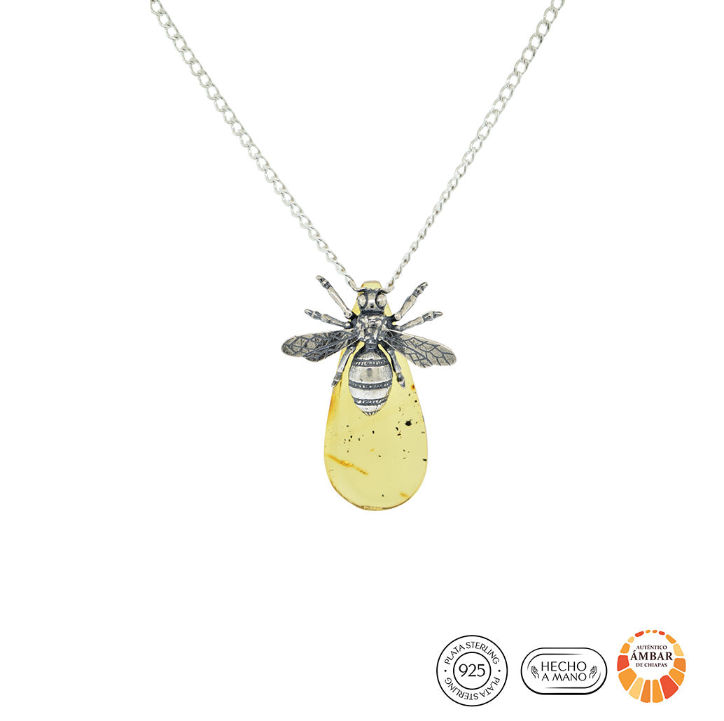 Gargantilla Abeja reina Ámbar de Armonía