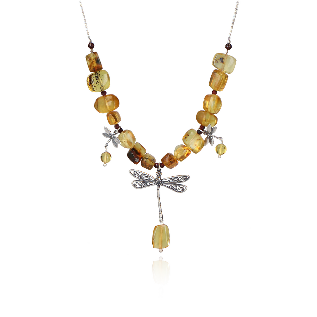 Openwork Dragonfly Choker with mini dragonflies