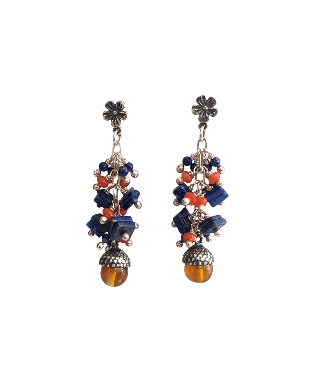 Aretes bellota con tilines