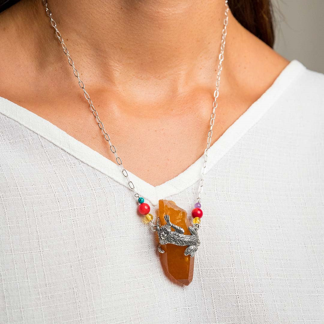 Changuito choker with quartz